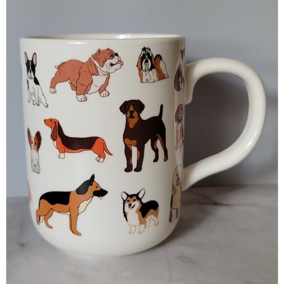Mainstays Other - Adorable Woof Various Breeds of Dogs Coffee Mug by Mainstays for Dog Lover